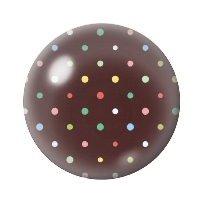 Cabochon en Verre Illustré Pois 12 à 25mm