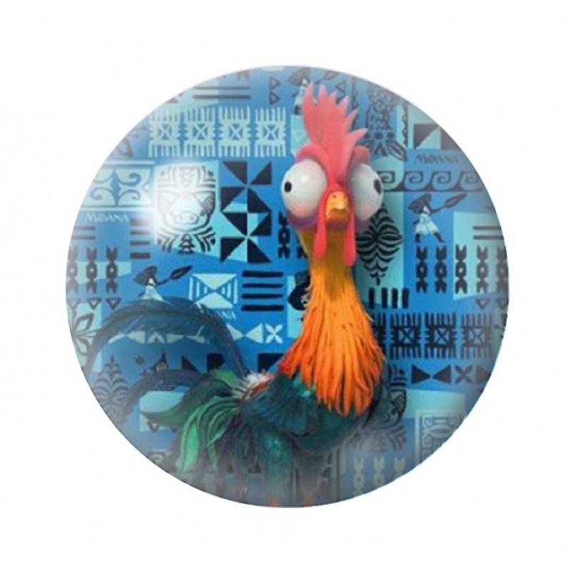 Cabochon en Verre Illustré Coq 12 à 25mm