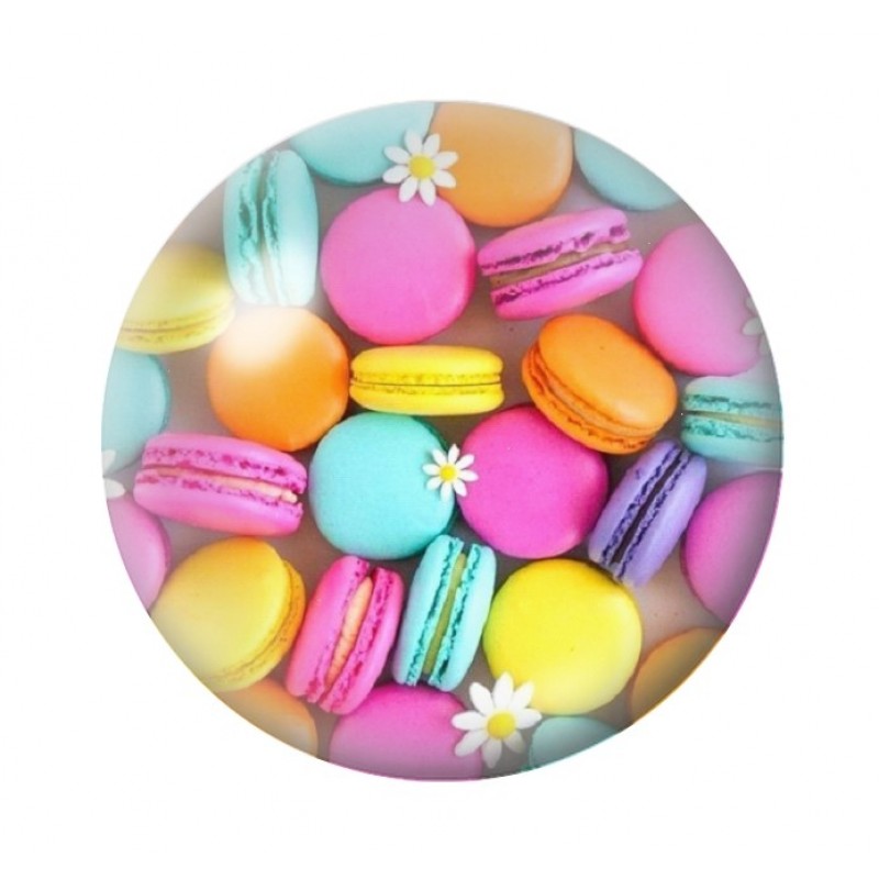 Cabochon en Verre Illustré Macarons 12 à 25mm
