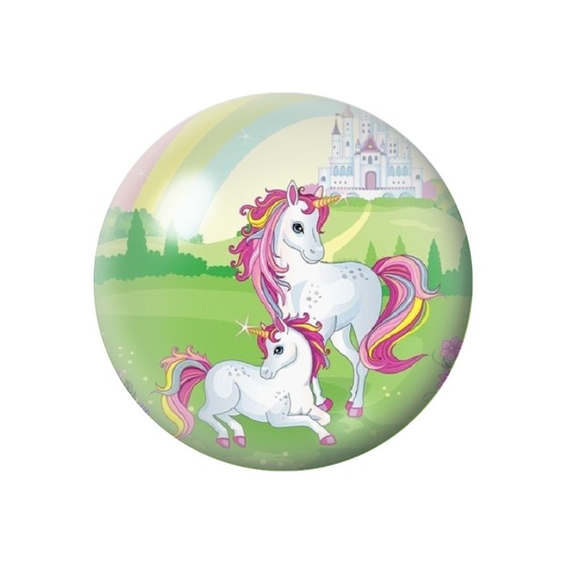 Cabochon en Verre Illustré Licornes 12 à 25mm