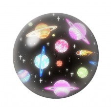 Cabochon en Verre Illustré Planètes 12 à 25mm pour la Création de Bijoux Fantaisie - DIY
