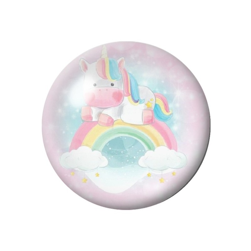 Cabochon en Verre Illustré Licorne 12 à 25mm