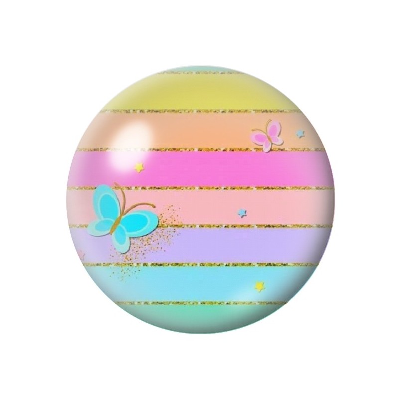 Cabochon en Verre Illustré Papillon 12 à 25mm