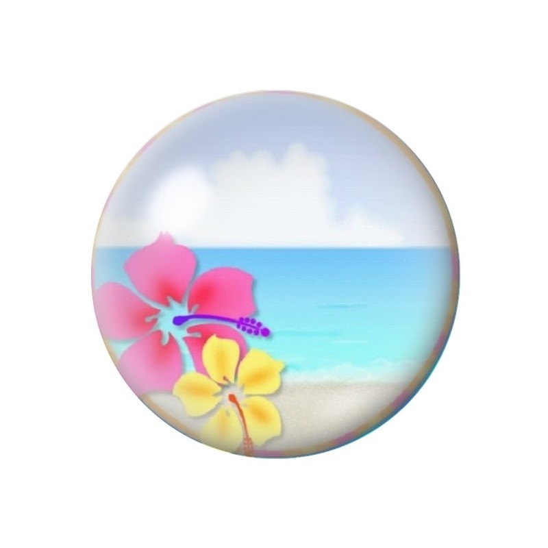 Cabochon en Verre Illustré Mer 12 à 25mm