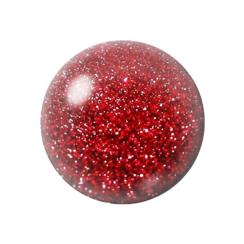 Cabochon en Verre Illustré Paillettes 12 à 25mm