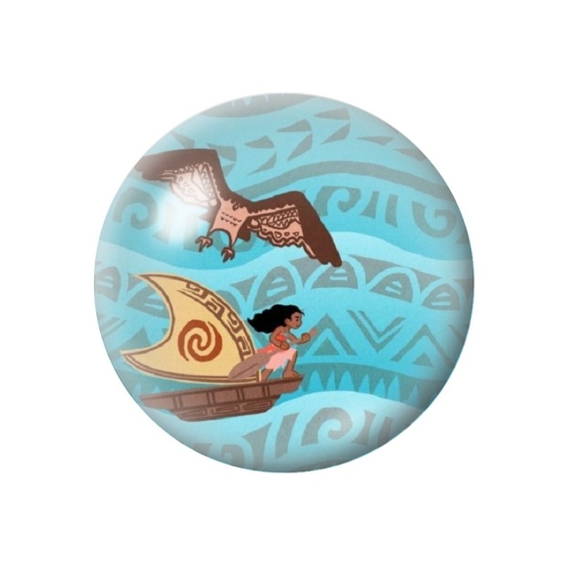 Cabochon en Verre Illustré Bateau Mer Princesse 12 à 25mm