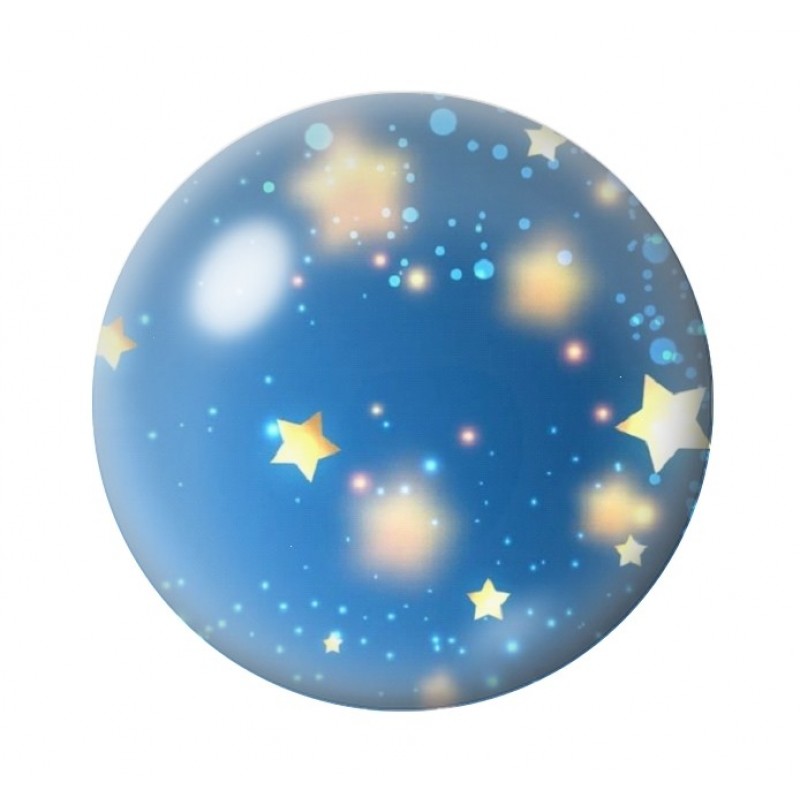 Cabochon en Verre Illustré Etoiles 12 à 25mm
