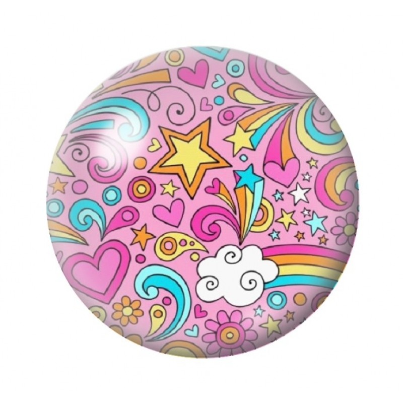 Cabochon en Verre Illustré Rétro 12 à 25mm