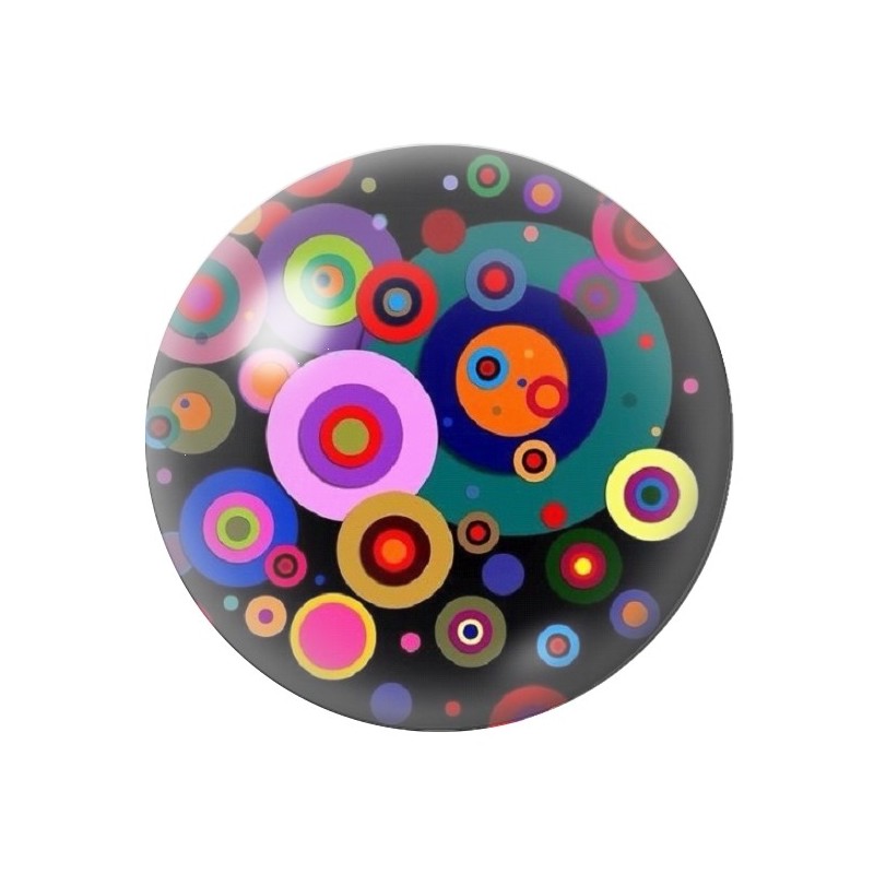 Cabochon en Verre Illustré Fantaisie 12 à 25mm