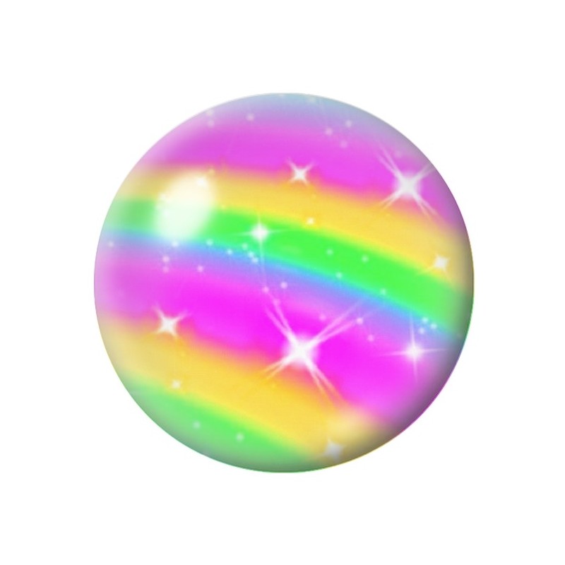 Cabochon en Verre Illustré Arc-en-ciel 12 à 25mm