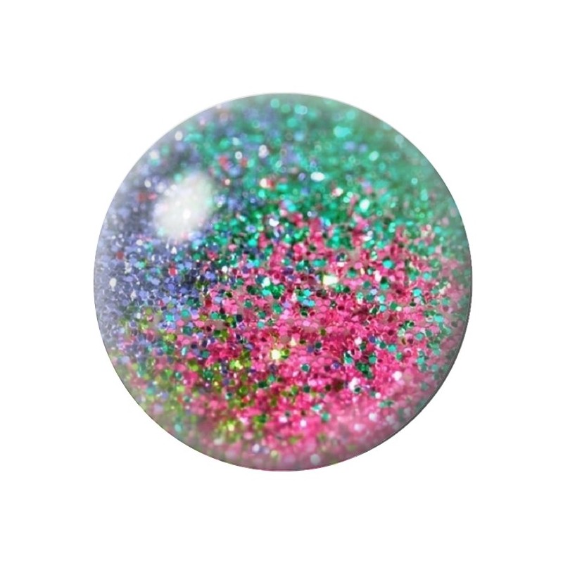 Cabochon en Verre Illustré Paillettes 12 à 25mm