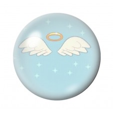 Cabochon en Verre Illustré Ange 12 à 25mm pour la Création de Bijoux Fantaisie - DIY