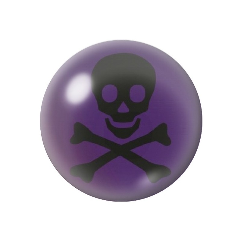 Cabochon en Verre Illustré Pirate 12 à 25mm