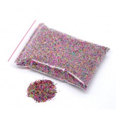 1 Sachet de 15g de Microbilles Multicolores en Verre 0,7mm