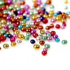 1 Sachet de 15g de Microbilles Multicolore en Verre 0,7mm pour la Création de Bijoux Fantaisie - DIY