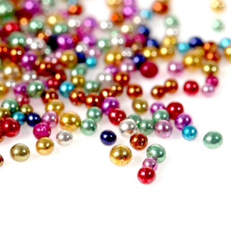 1 Sachet de 15g de Microbilles Multicolores en Verre 0,7mm