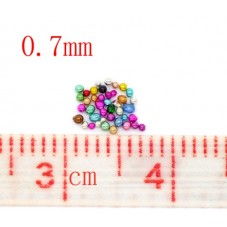 1 Sachet de 15g de Microbilles Multicolores en Verre 0,7mm