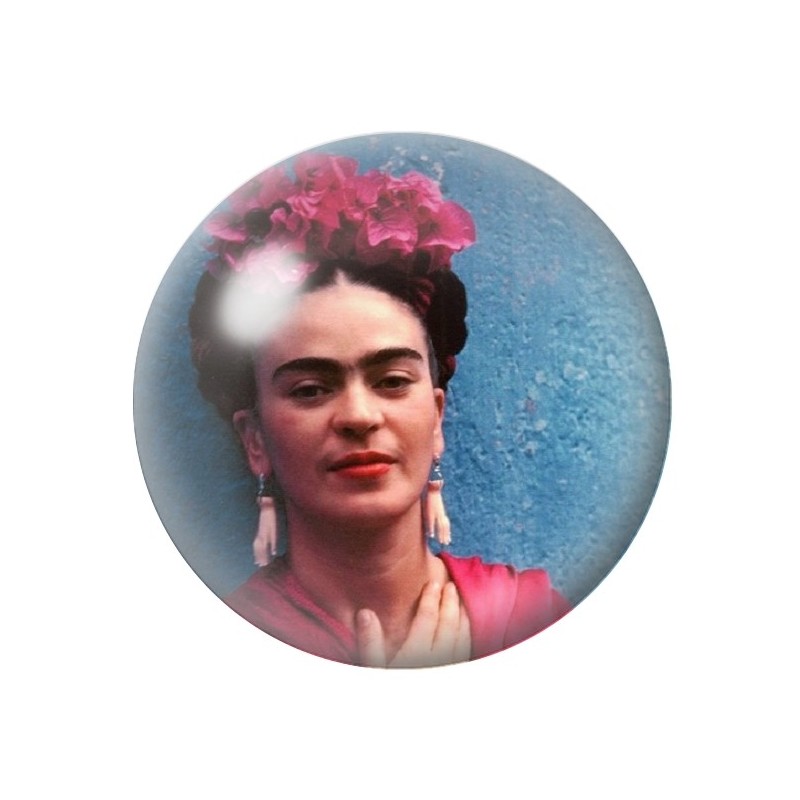 Cabochon en Verre Illustré Frida Kahlo 12 à 25mm