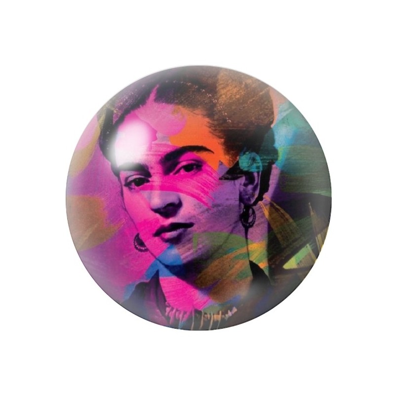 Cabochon en Verre Illustré Frida Kahlo 12 à 25mm