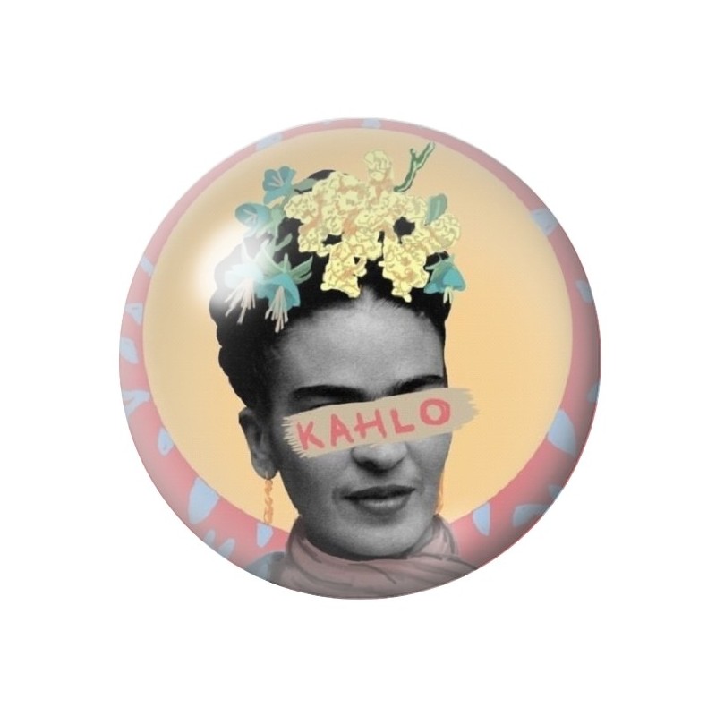 Cabochon en Verre Illustré Frida Kahlo 12 à 25mm