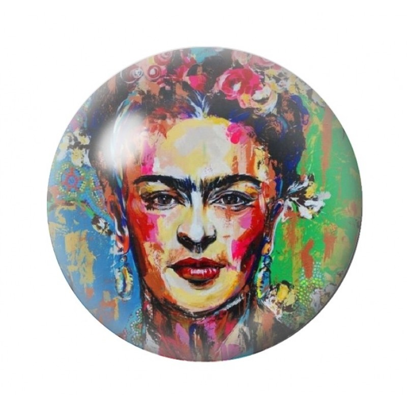Cabochon en Verre Illustré Frida Kahlo 12 à 25mm