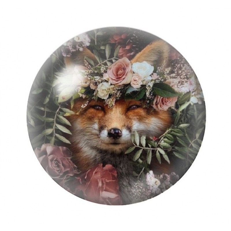Cabochon en Verre Illustré Renard 12 à 25mm