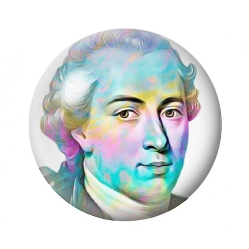 Cabochon en Verre Illustré Emmanuel Kant 12 à 25mm