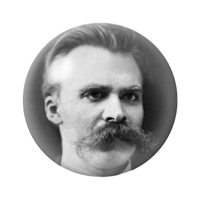 Cabochon en Verre Illustré Friedrich Wilhelm Nietzsche 12 à 25mm