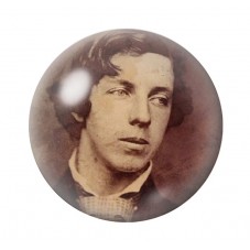 Cabochon en Verre Illustré Portrait de Jules Verne 12 à 25mm