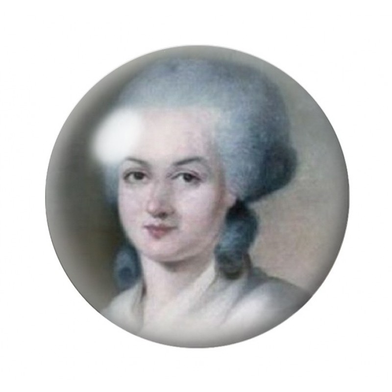 Cabochon en Verre Illustré Olympe De Gouges 12 à 25mm