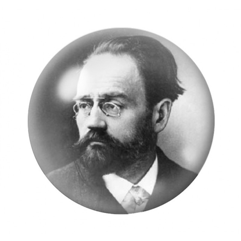 Cabochon en Verre Illustré Emile Zola 12 à 25mm
