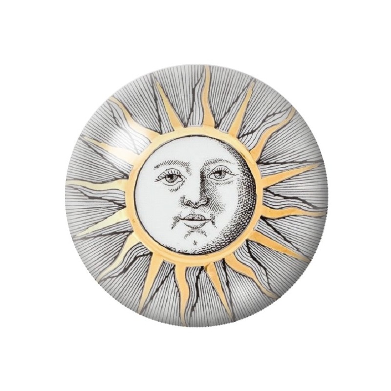 Cabochon en Verre Illustré Soleil 12 à 25mm