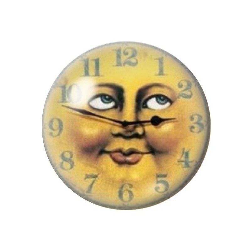 Cabochon en Verre Illustré Soleil 12 à 25mm