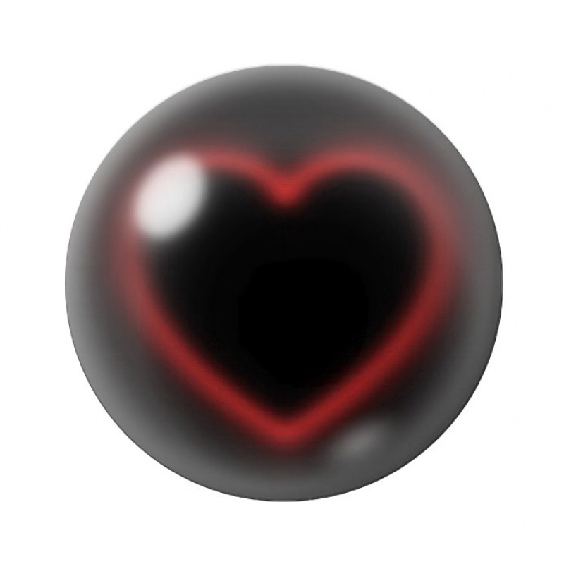 Cabochon en Verre Illustré Coeur Amour St Valentin 12 à 25mm