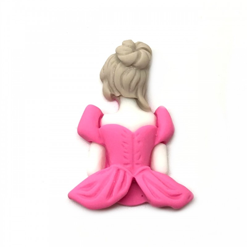 Cabochon Princesse de Dos en Résine 34x23mm