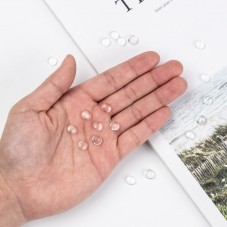 Cabochon Transparent en Verre Vierge 8mm