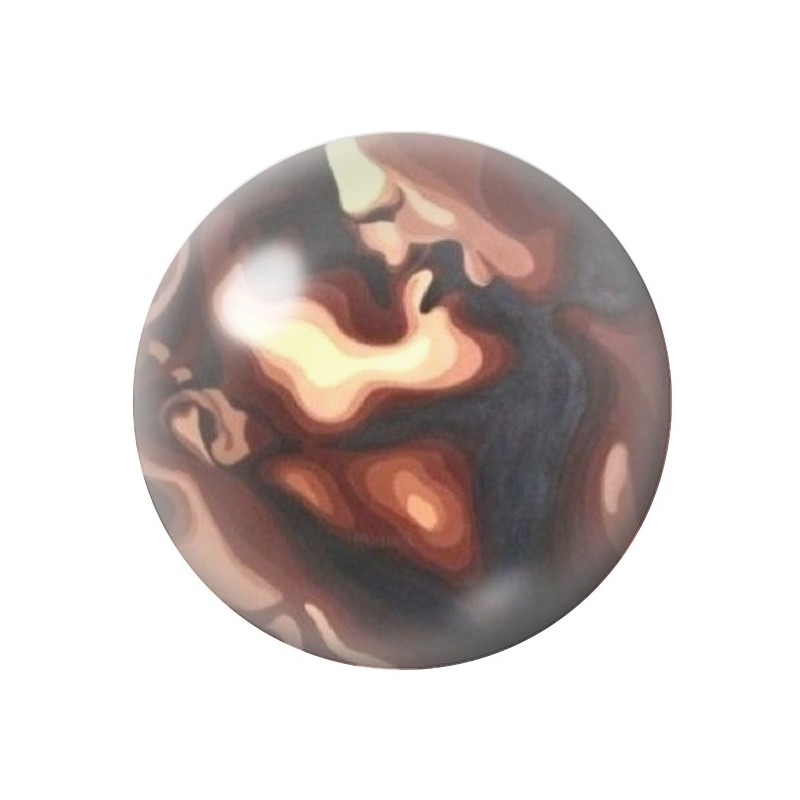 Cabochon en Verre Illustré Couple Amour St Valentin 12 à 25mm