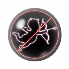 Cabochon en Verre Illustré Anti Cupidon Amour St Valentin 12 à 25mm pour la Création de Bijoux Fantaisie - DIY