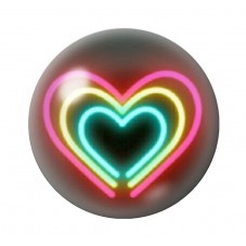 Cabochon en Verre Illustré Coeurs Amour St Valentin 12 à 25mm pour la Création de Bijoux Fantaisie - DIY