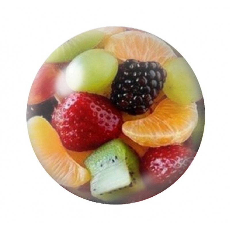 Cabochon en Verre Illustré Salade de Fruits 12 à 25mm