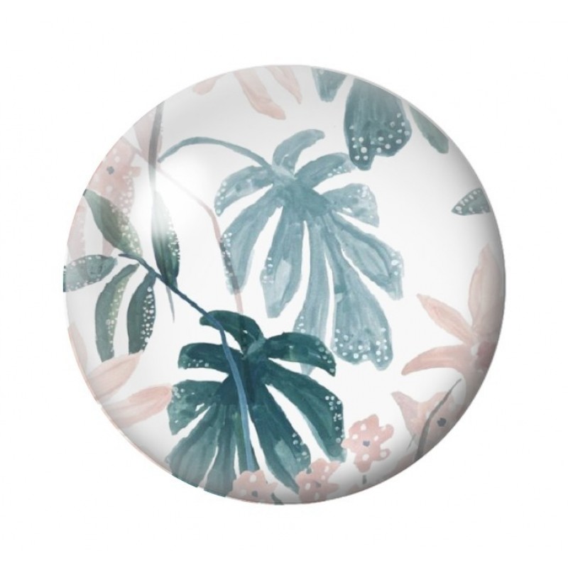 Cabochon en Verre Illustré Feuilles 12 à 25mm
