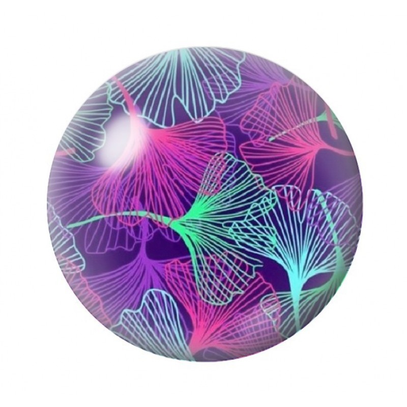 Cabochon en Verre Illustré Fleurs 12 à 25mm