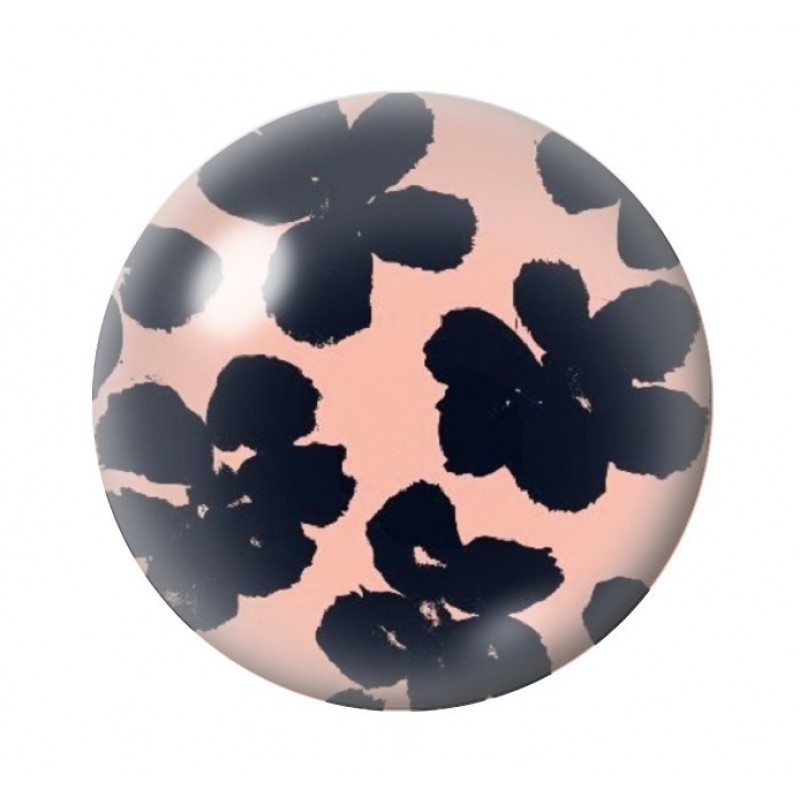 Cabochon en Verre Illustré Fleurs 12 à 25mm