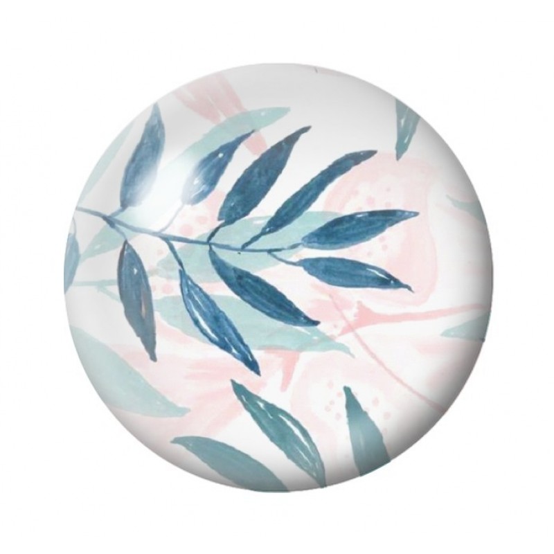 Cabochon en Verre Illustré Feuilles 12 à 25mm