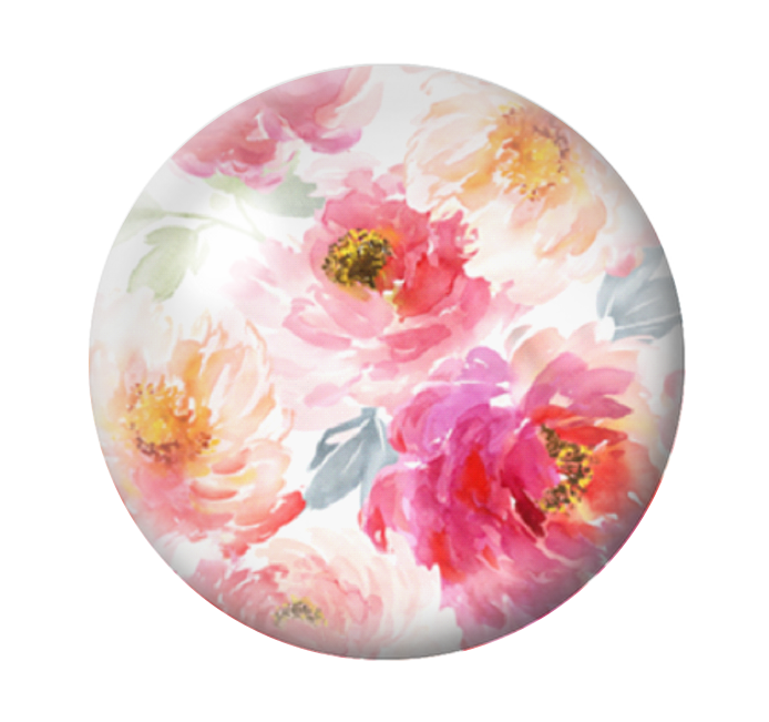 Cabochon en Verre Illustré Fleurs 12 à 25mm