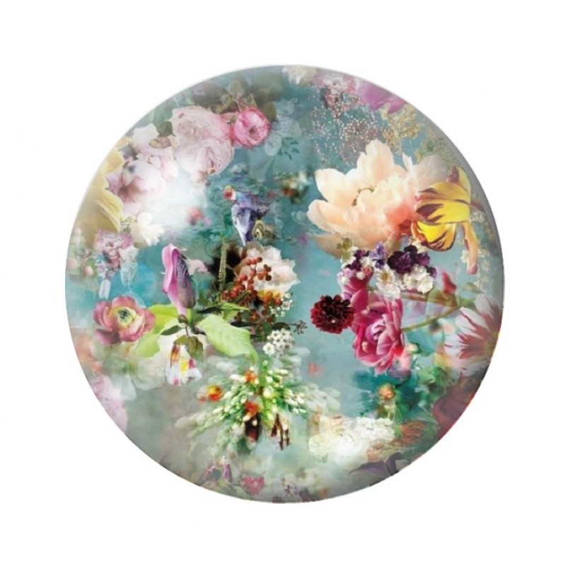 Cabochon en Verre Illustré Fleurs 12 à 25mm