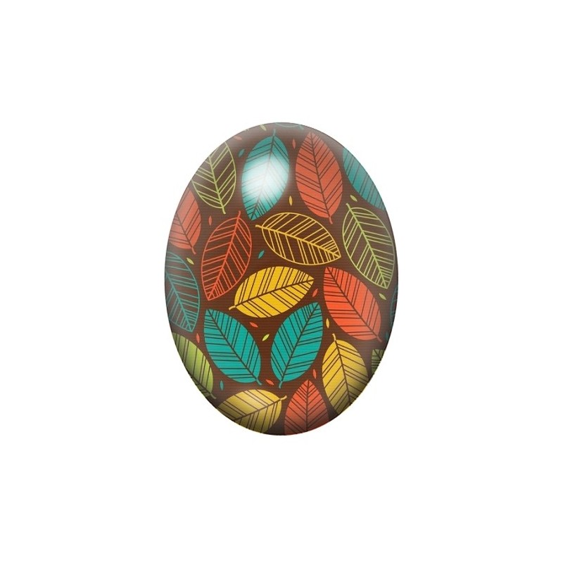 Cabochon en Verre Illustré Fleurs 13x18, 18x25 ou 30x40mm