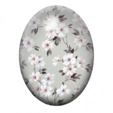 Cabochon en Verre Illustré Fleurs 13x18, 18x25 ou 30x40mm pour la Création de Bijoux Fantaisie - DIY