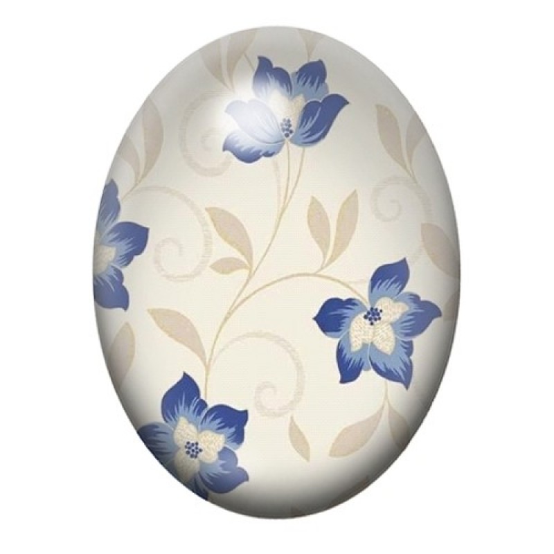 Cabochon en Verre Illustré Fleurs 13x18, 18x25 ou 30x40mm