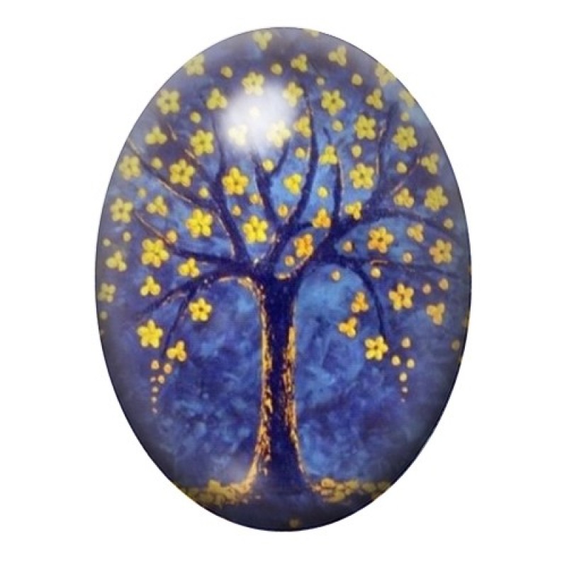 Cabochon en Verre Illustré Abre 13x18, 18x25 ou 30x40mm